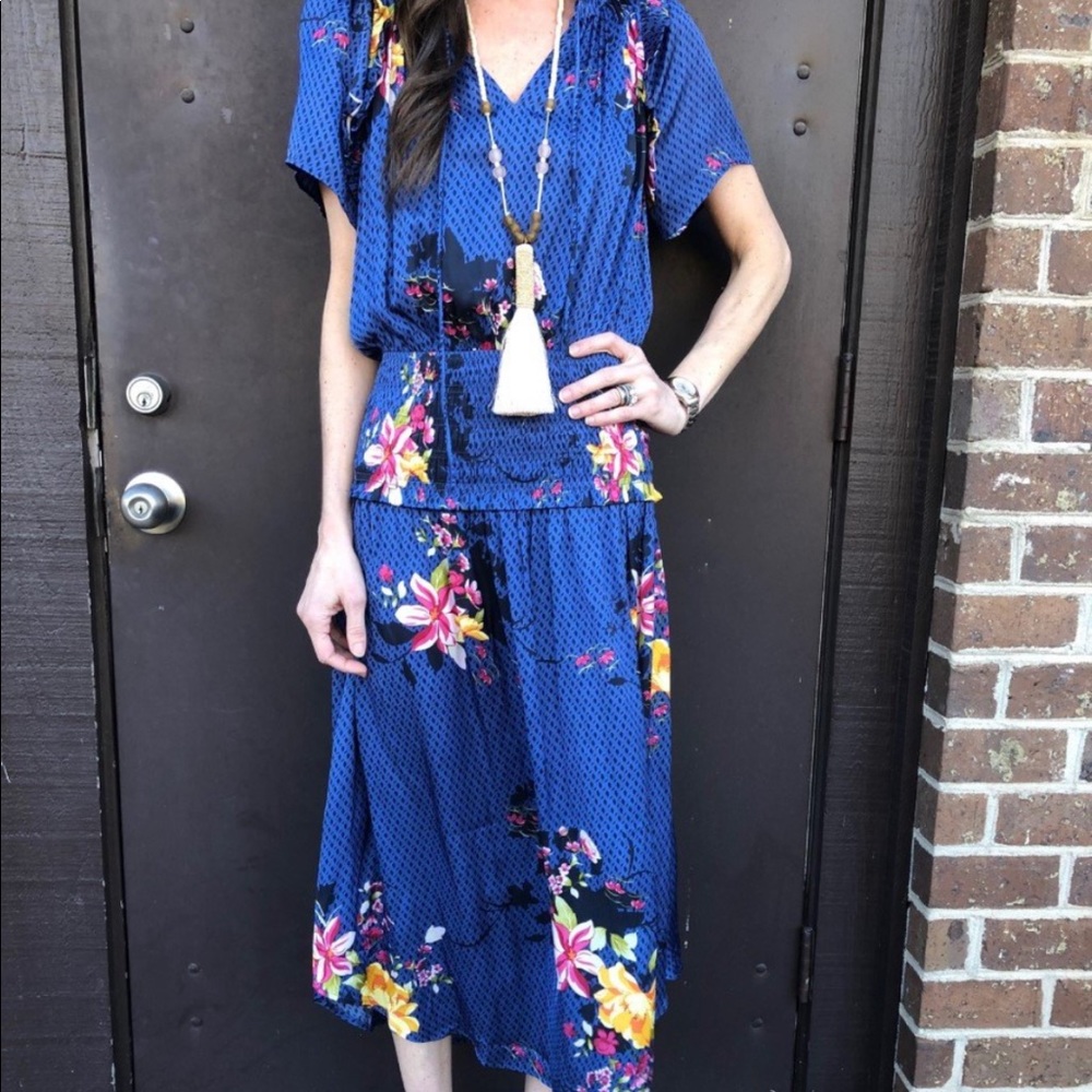 Current Air drop waist smock dress